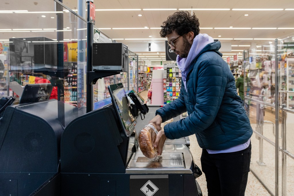 aprilrose gomez add Flashing In Grocery Store photo