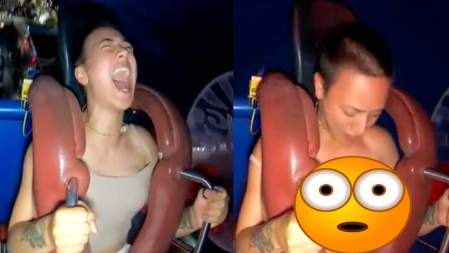 dena little add Tits Fall Out On Slingshot Ride photo