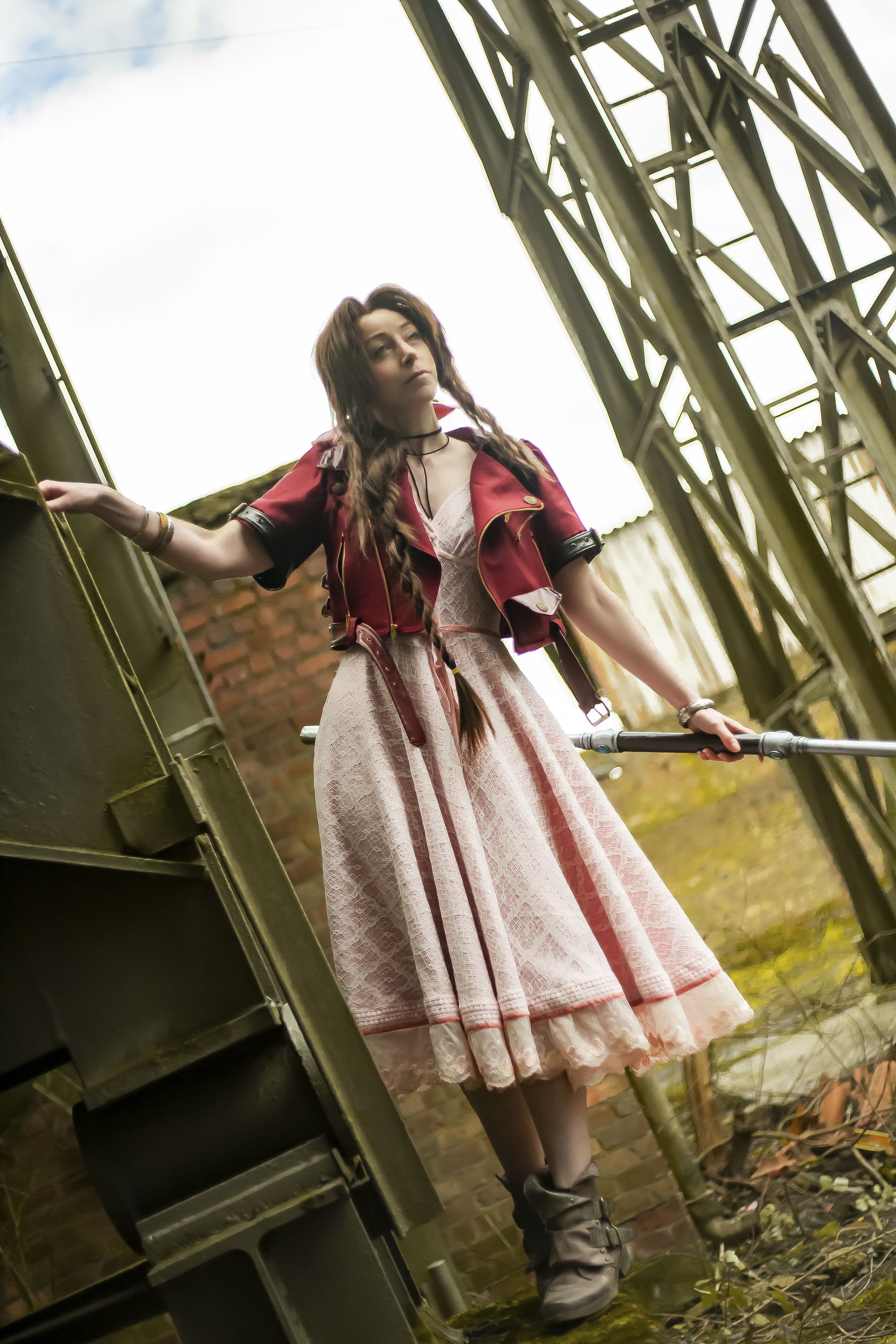 christopher ackerman add Aerith Gainsborough Cosplay photo