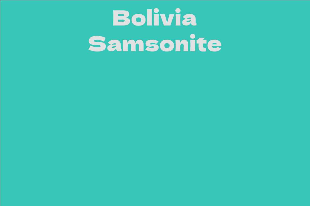 barbara sturges add Bolivia Samsonite photo