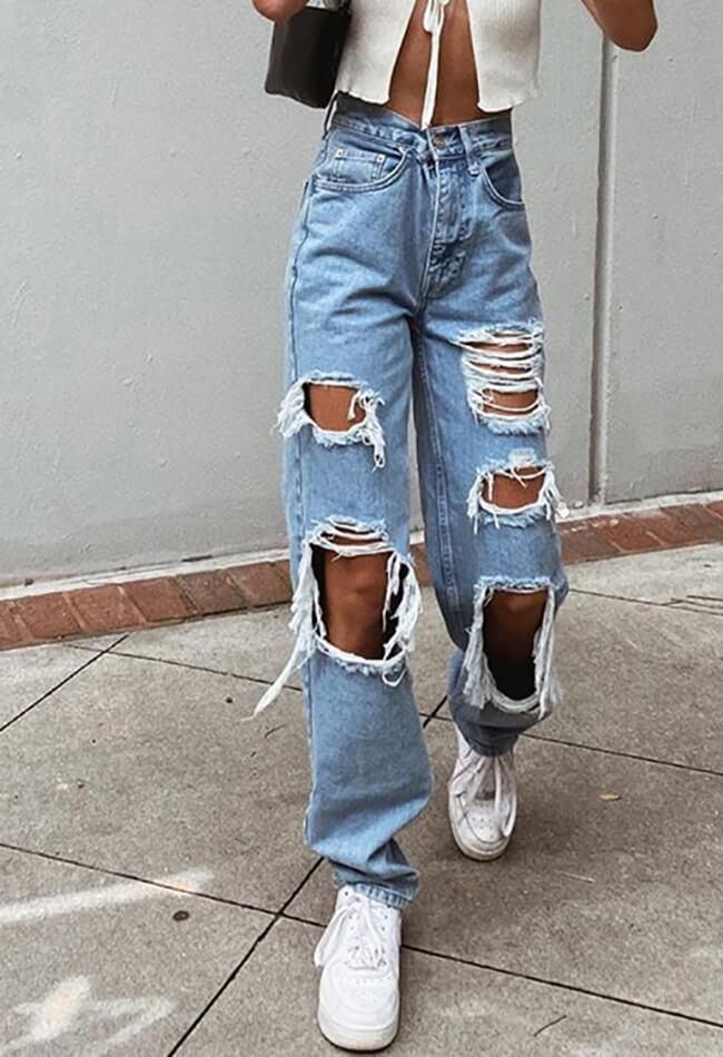 anabela dias add Letsdoit Ripped Jeans photo