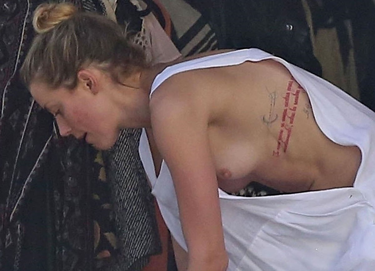 chris ates add Amber Heard Topless photo