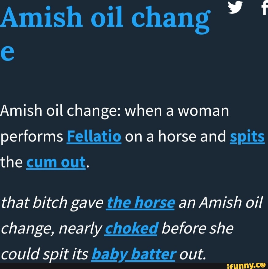 Amish Oil Change Video 10129