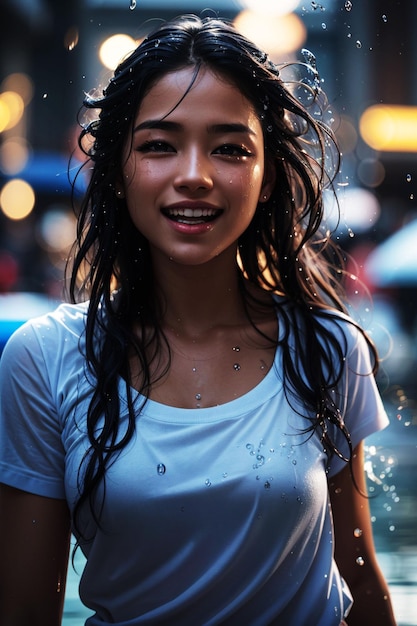 cathy lack add Wet Shirt Female photo