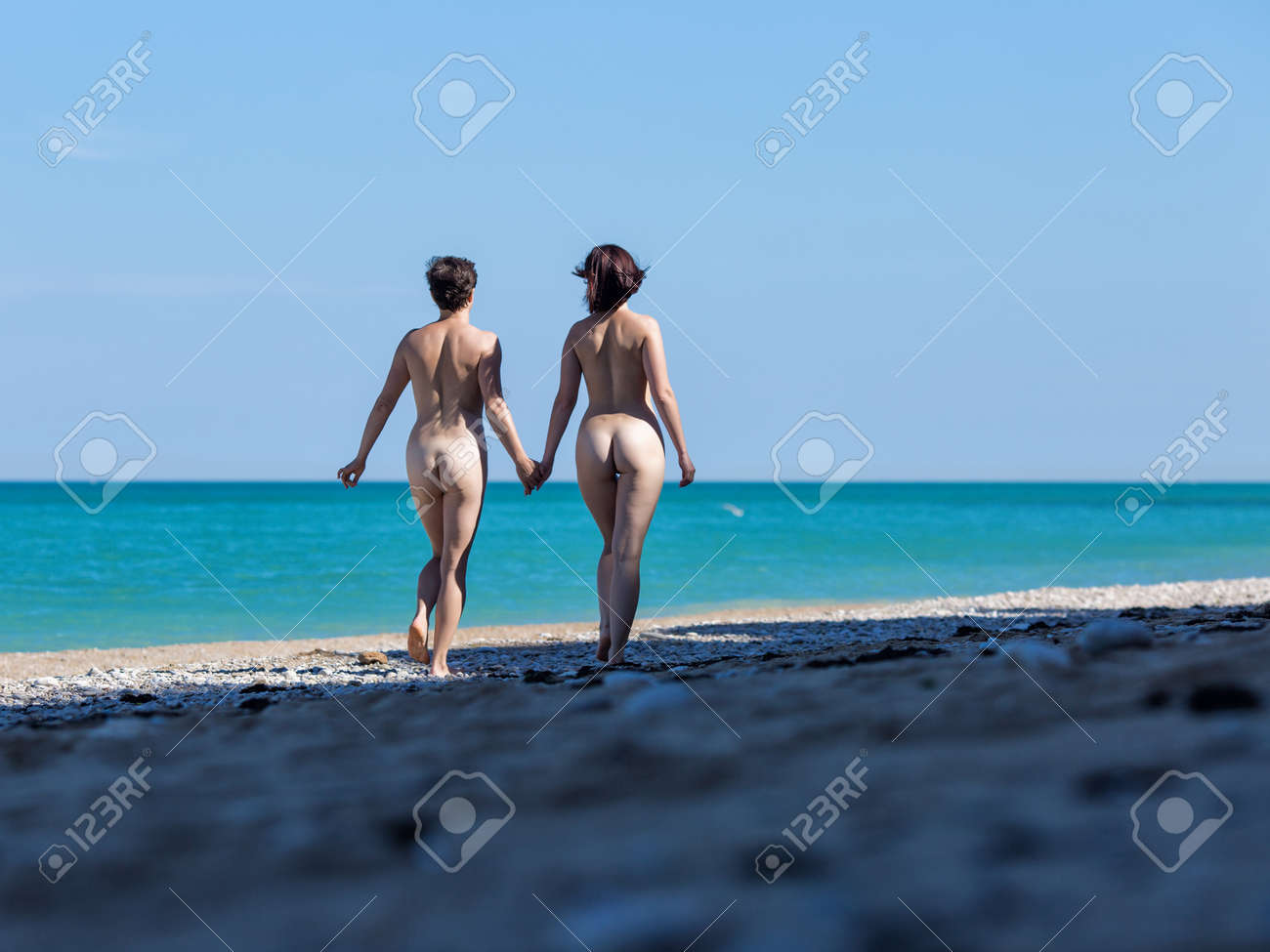 denys nazarov add Nude Couple Walk photo