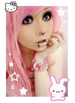 ana teixeira add Pink Hair Emo photo