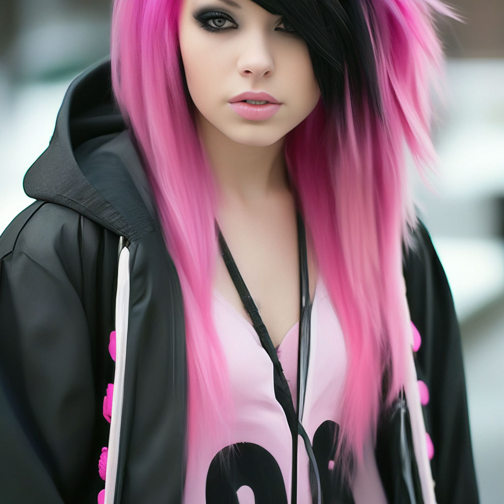 brittany mummert add Pink Hair Emo photo