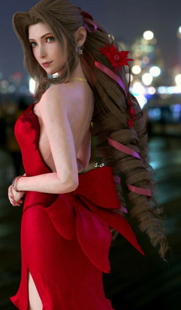 donna battram add Aerith Gainsborough Cosplay photo