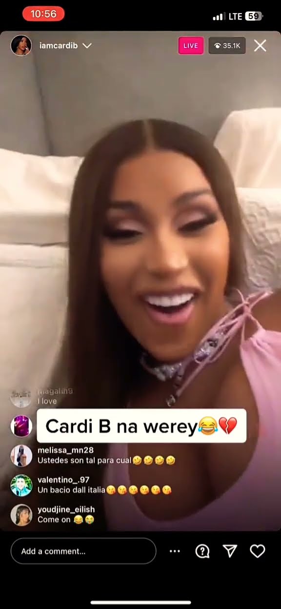 deni ajah add Cardi B Moan photo