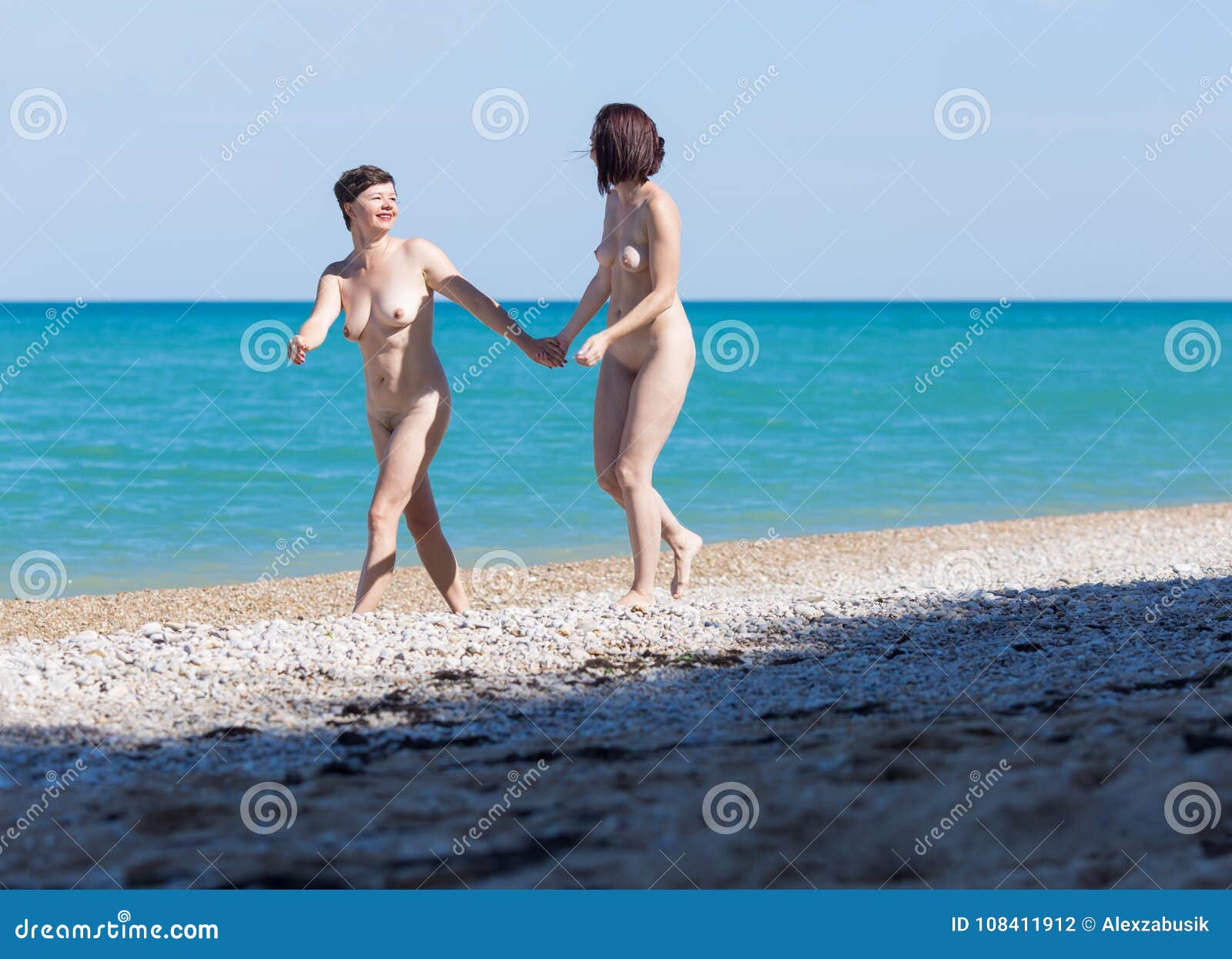 Nude Couple Walk 330