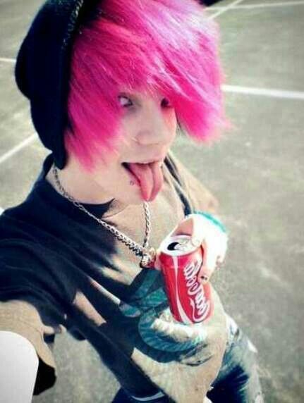 carlos suriel add Pink Hair Emo photo