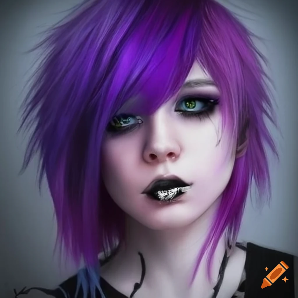 dharani patel add Purple Hair Emo photo