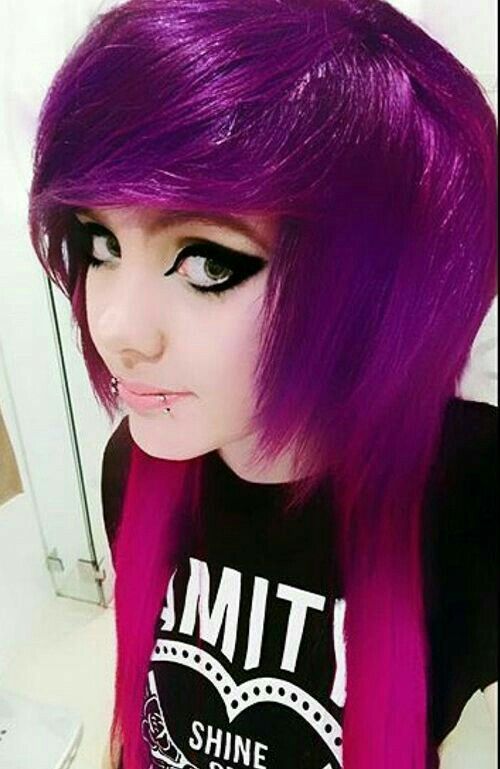 carolina santamaria add Purple Hair Emo photo